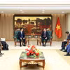Phó Thủ tướng Hồ Quốc Dũng tiếp Phó Thủ tướng kiêm Bộ trưởng Bộ Khoa học và Công nghệ thông tin Hàn Quốc Bae Kyung Hoon. (Nguồn: Báo Chính phủ)