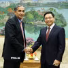 Phó Thủ tướng Nguyễn Văn Thắng tiếp ông Krisha Srinivasan, Giám đốc IMF khu vực châu Á-Thái Bình Dương. (Ảnh: TTXVN phát)