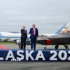 Tổng thống Nga Vladimir Putin (trái) và Tổng thống Mỹ Donald Trump tại cuộc gặp ở Alaska ngày 15/8/2025. (Nguồn: IRNA/TTXVN)