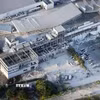 Thiệt hại sau động đất tại trung tâm mua sắm Aeon Mall ở tỉnh Kumamoto, Nhật Bản ngày 28/7/2026. (Ảnh: Kyodo/TTXVN phát)