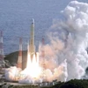 Tên lửa H3 được phóng từ Trung tâm Vũ trụ Tanegashima ở tỉnh Kagoshima, Nhật Bản ngày 22/12/2025. (Nguồn: Kyodo/TTXVN)