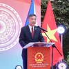 Đại sứ Dương Hoài Nam phát biểu tại buổi lễ. (Nguồn: VOV)