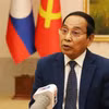 Ông Bounthong Chitmany, Ủy viên Bộ Chính trị, Thường trực Ban Bí thư Trung ương Đảng Nhân dân cách mạng Lào, Phó Chủ tịch nước Lào, trả lời phỏng vấn. (Ảnh: Xuân Tú/TTXVN)