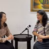 Bà Dinna Prapto Raharja trả lời phỏng vấn phóng viên TTXVN tại Jakarta, Indonesia. (Ảnh: Minh Thái/TTXVN)