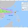 Vị trí và hướng đi của bão số 5. (Nguồn: Trung tâm Dự báo Khí tượng Thủy văn Quốc gia)