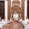 Ngày 13/5/2026, tại Hà Nội, Tổng Bí thư, Chủ tịch nước Tô Lâm chủ trì buổi làm việc với một số bộ, ban, ngành, cơ quan về tổ chức, hoạt động của Ban Chỉ đạo Trung ương về hoàn thiện thể chế, pháp luật và Ban Chỉ đạo Cải cách tư pháp Trung ương. (Ảnh: Thống Nhất/TTXVN)
