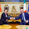 Chủ tịch Quốc hội Trần Thanh Mẫn hội đàm với Chủ tịch Hạ viện Italy Lorenzo Fontana. (Ảnh: Doãn Tấn/TTXVN)