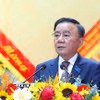 Ông Trần Cẩm Tú, Ủy viên Bộ Chính trị, Thường trực Ban Bí thư phát biểu chỉ đạo Đại hội. (Ảnh: Phương Hoa/TTXVN)