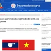 Bài viết ca ngợi mối quan hệ hữu nghị vĩ đại Việt Nam-Lào đăng trên báo điện tử Pathet Lao của Hãng Thông tấn xã Lào. (Nguồn: TTXVN phát)