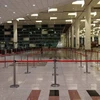 Sân bay quốc tế Islamabad (Pakistan) đóng cửa ngày 7/5/2025. (Ảnh: THX/TTXVN)