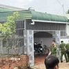 Căn nhà xảy ra vụ việc đang được công an điều tra. (Ảnh: Tường Quân/TTXVN)