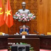 Sáng 30/3/2025, tại Hà Nội, Thủ tướng Phạm Minh Chính chủ trì cuộc họp với Ban chỉ đạo về rà soát, tháo gỡ khó khăn, vướng mắc liên quan đến các dự án để nghe báo cáo đánh giá tình hình, tìm giải pháp tháo gỡ khó khăn, vướng mắc cho các dự án đang tồn đọng. (Ảnh: Dương Giang/TTXVN)