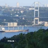 Tàu di chuyển qua Eo biển Bosphorus ở Istanbul, Thổ Nhĩ Kỳ. (Nguồn: THX/TTXVN)