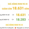 Giá xăng RON 95-III giảm còn 18.631 đồng mỗi lít