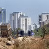 Hệ thống phòng thủ tên lửa Vòm Sắt được triển khai gần Tel Aviv, Israel. (Nguồn: THX/TTXVN)