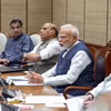 Thủ tướng Ấn Độ Narendra Modi chủ trì cuộc họp Nội các liên bang ở New Delhi ngày 7/5/2025. (Ảnh: ANI/TTXVN)
