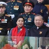 Tổng Bí thư Tô Lâm và Phu nhân dự Lễ duyệt binh Kỷ niệm 80 năm Ngày Chiến thắng trong Chiến tranh Vệ quốc vĩ đại. (Ảnh: Thống Nhất/TTXVN)