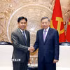 Tổng Bí thư, Chủ tịch nước Tô Lâm tiếp Chánh án Tòa án Nhân dân tối cao Lào Phayvy Syboualypha. (Ảnh: Thống Nhất/TTXVN)