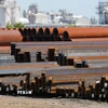 Thép được sản xuất tại Delta, British Columbia, Canada. (Nguồn: THX/TTXVN)
