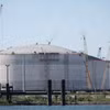 Công trình xây dựng nhà máy khí đốt tự nhiên hóa lỏng (LNG) ở bang Louisiana, Mỹ ngày 17/10/2023. (Ảnh: AFP/TTXVN)