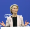 Chủ tịch Ủy ban châu Âu Ursula von der Leyen phát biểu tại Strasbourg, Pháp. (Ảnh: THX/TTXVN)