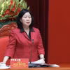 Ủy viên Bộ Chính trị, Bí thư trung ương Đảng, Chủ tịch Ủy ban Trung ương Mặt trận Tổ quốc Việt Nam Bùi Thị Minh Hoài . (Ảnh: Thu Hương/TTXVN)