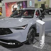 Mẫu ôtô của Honda được giới thiệu tại Triển lãm ôtô Los Angeles, Mỹ. (Ảnh: Kyodo/TTXVN)
