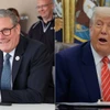 Tổng thống Mỹ Donald Trump (phải) và Thủ tướng Anh Keir Starmer. (Nguồn: Telegraph)