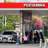 Một trạm xăng ở trung tâm Jakarta, Indonesia. (Ảnh: Đỗ Quyên/TTXVN)