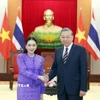 Chiều 16/5, tại Trụ sở Trung ương Đảng, Tổng Bí thư Tô Lâm tiếp Thủ tướng Vương quốc Thái Lan Paetongtarn Shinawatra thăm chính thức Việt Nam. (Ảnh: Thống Nhất/TTXVN)