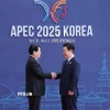 Sáng 31/10, tại thành phố Gyeongju (Hàn Quốc), Chủ tịch nước Lương Cường dự Hội nghị Cấp cao APEC lần thứ 32. (Ảnh: Lâm Khánh/TTXVN)