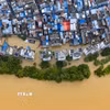 Cảnh ngập lụt sau những trận mưa lớn tại Liễu Châu, Khu tự trị dân tộc Choang Quảng Tây, Trung Quốc. (Ảnh: THX/TTXVN phát)