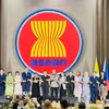 Tổng Thư ký ASEAN và Đại sứ Phái đoàn thường trực các nước tại ASEAN. (Ảnh: Đỗ Quyên/TTXVN)