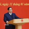 Thủ tướng Phạm Minh Chính chủ trì Hội nghị tổng kết công tác năm 2025 và triển khai phương hướng, nhiệm vụ năm 2026 của Ban Chấp hành Đảng bộ Chính phủ. (Ảnh: Dương Giang/TTXVN)