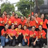 Đoàn viên đại diện cho tuổi trẻ TTXVN tham gia Khối Báo chí Cách mạng Việt Nam trong lễ diễu hành kỷ niệm 80 năm Quốc khánh 2/9. (Nguồn: Vietnam+)