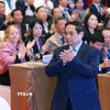 Thủ tướng Phạm Minh Chính dự Diễn đàn Logistics Việt Nam năm 2025. (Ảnh: Dương Giang/TTXVN)