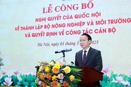 Bộ trưởng Bộ Nông nghiệp và Môi trường Đỗ Đức Duy. (Ảnh: CTV/Vietnam+)