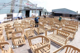 Tổng giá trị xuất khẩu gỗ và sản phẩm gỗ 8 tháng đầu năm đạt 11,1 tỷ USD. (Nguồn: TTXVN)