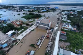 Triều cường ở mức khá cao có thể khiến nhiều khu vực bị ngập. (Nguồn: TTXVN)