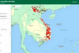 Theo dõi thông tin cảnh báo cháy rừng trên hệ thống thông tin cảnh báo cháy sớm của Cục Lâm nghiệp và Kiểm lâm tại địa chỉ Website https://vnforest.gov.vn. (Nguồn: Cục Lâm nghiệp và Kiểm lâm)