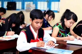 Tạo nguồn nhân lực cho vùng đồng bào dân tộc thiểu số và miền núi. (Ảnh: Quý Trung/TTXVN)