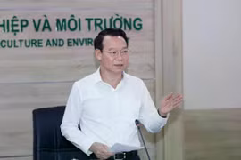 Bộ trưởng Đỗ Đức Duy phát biểu tại cuộc họp chiều 7/4. (Ảnh: Khương Trung)