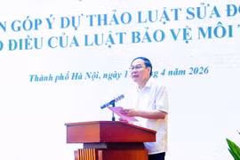 Thứ trưởng Bộ Nông nghiệp và Môi trường Lê Công Thành phát biểu.