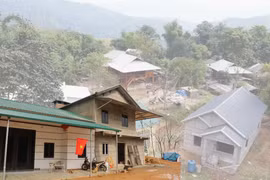 Xóa nhà tạm, nhà dột nát. (Nguồn: TTXVN)