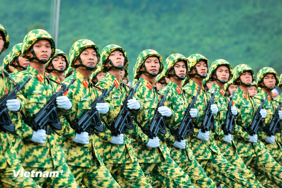 Khối Binh chủng Hóa học. (Ảnh: Hoài Nam/Vietnam+)