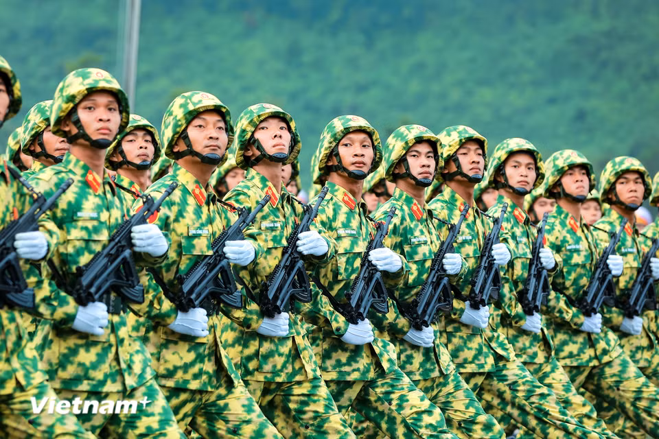 Khối Binh chủng Hóa học. (Ảnh: Hoài Nam/Vietnam+)