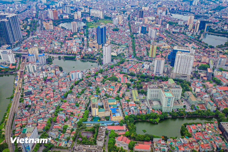 Nếu hoàn thành đoạn tuyến Hoàng Cầu - Voi Phục, đây sẽ là vành đai đầu tiên của Hà Nội được khép kín. (Ảnh: Hoài Nam/Vietnam+)