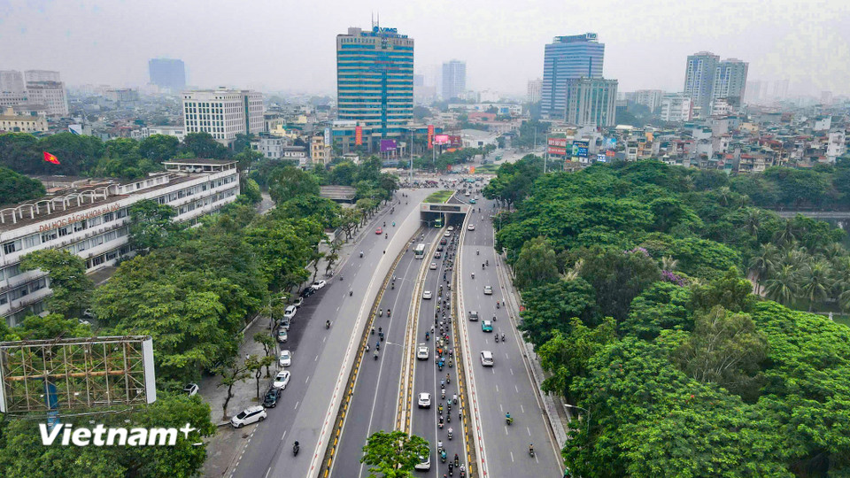 Khu vực hầm chui Kim Liên. (Ảnh: Hoài Nam/Vietnam+)