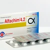 Lô thuốc viên nén Alfachim 4.2 bị thu hồi do không đạt tiêu chuẩn chất lượng về chỉ tiêu định lượng. 