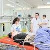 Bệnh nhân cấp cứu tại Bệnh viện Hữu nghị Việt Đức. (Ảnh: PV/Vietnam+)